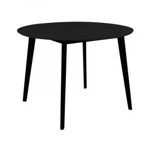 Table à manger ronde en bois Ø105cm - Vojens - Couleur - Noir House Nordic