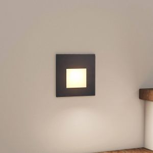 Led Projecteur encastrable dans le mur à intensité variable 'Vexi' en aluminium pour salon & salle à manger - noir