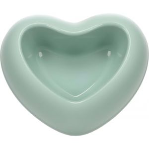 Flamingo Gamelle pour la Nourriture et l'eau Pandor Vert pour Chiens - 250ml - Durable, Pratique et Élégante en Forme de Cœur