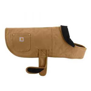 Carhartt Firm Duck Manteau de corvée isolé pour Chien, Marron/Laiton, Taille S