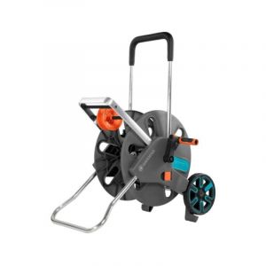 Gardena D&eacute;vidoir CleverRoll L Easy de : d&eacute;vidoir sur roues d'une capacit&eacute; de 100 m, particuli&egrave;rement stable, avec guidage confortable dans un cadre m&eacute;tallique robuste, antigoutte (18520-20)