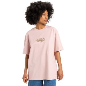 Quiksilver Yaima Boyfriend - T-shirt à manches courtes pour Femme Rose - Taille M/L