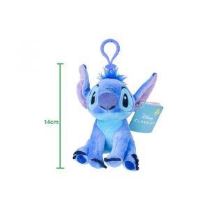 Peluche - DISNEY - STITCH - 14 cm - Attache