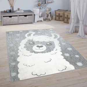 Paco Home - Tapis Enfant Chambre D'Enfant Tapis De Jeux Gar&ccedil;on Fille Motif Moderne Gris 80x150 cm