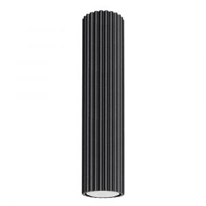 Plafonnier aluminium noir H 30 cm
