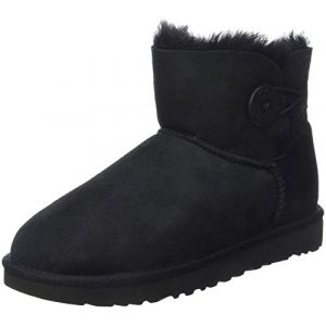 Image de UGG australia UGG Mini Bailey Button, Bottes Courtes Femme, Noir (Nero), 38 EU