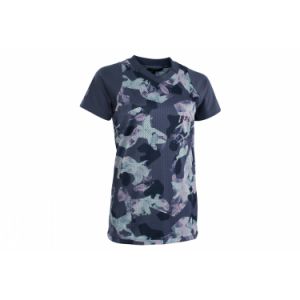 Ion Women's Tee Scrub S/S - Maillot de cyclisme taille 36 - S, bleu/gris