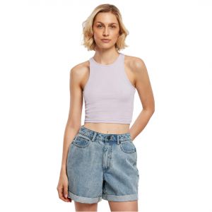 Urban classics Top Cropped côtelé pour Femme T-Shirt, Lilas, XXXL