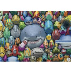 Dino Puzzle 1000 pièces : Poissons Colorés