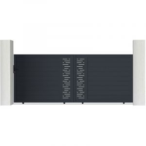 Casanoov - Portail aluminium coulissant arlberg 400x160cm