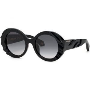 Roberto Cavalli Femme SRC010V 0700 Lunettes de soleil Acétate Noir Gris Ronde Normale Ombré