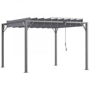 MH Pergola lames orientables 2,90 x 2,95 malou grise