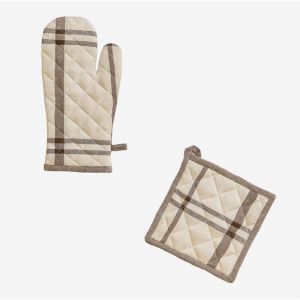 Ensemble de gants et torchons Ducase SKLUM Beige Crème cm