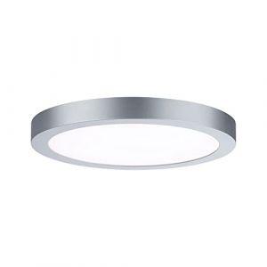 Paulmann 71023 LED Abia 300 mm Rond Blanc lumi&egrave;re du Jour Chrome Mat Panneau Lumineux synth&eacute;tique syst&egrave;me d'&eacute;clairage 4000 Kelvin, Mati&egrave;re Plastique, 22 W