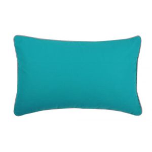 Coussin rectangulaire (50 cm) Duo Bleu c&eacute;ladon