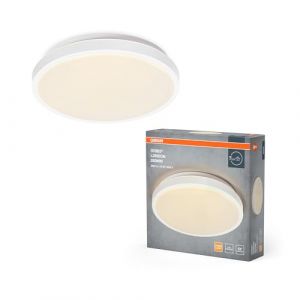 Osram Plafonnier LED ORBIS LONDON 280mm, blanc, 16W, 2000lm, couleur de lumière blanc chaud, répartition lumineuse très homogène, longue durée de vie, module LED non remplaçable, rond, IP20, 3000K.