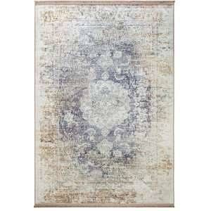 Image de Benuta Tapis Poil Ras Avec Impressions Siljan Bleu/Gris 160x230 cm