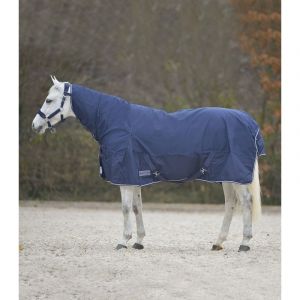 Waldhausen Couverture extérieur cheval intégrale avec cou COULEUR - Marine, TAILLE V - 135 cm