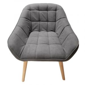 Image de Fauteuil Design "Magnus" 75cm Gris Prix