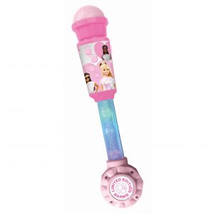 Lexibook Barbie, Microphone Enfant, Jeu Musical, Haut-Parleur intégré, Effets Lumineux, Prise Aux-in, Rose, MIC90BB, Moyen