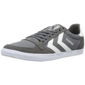 Image de Hummel Slimmer Stadil Low - Chaussures - Mixte adulte - Gris (Castle Rock/white Kh) - 38 EU