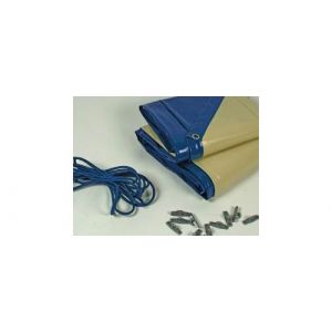 Habitat et Jardin B&acirc;che hiver "Cover 1" pour piscine Cordoue - 580 gr/m&sup2; -