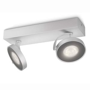 Image de Philips MyLiving Plafonnier LED "Clockwork" 2x4,5 W Argenté 531724816