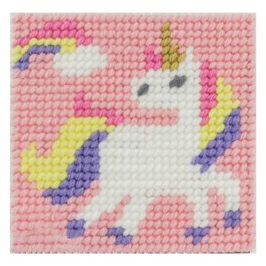 Kit canevas 20 x 20 cm La fée licorne
