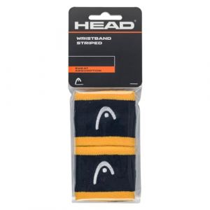 Head Bracelet Unisexe à Rayures pour Adulte 2,5, Bleu Marine/Banane, 6,9 cm