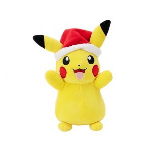 Peluche Pokémon Seasonal Holiday Pikachu with Santa Hat W4