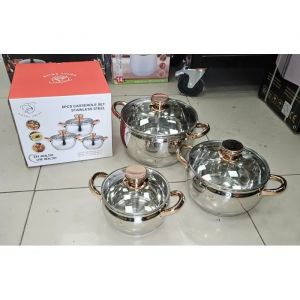 Royal Swiss ¿ Set Pomme Dore 6 Pièces ¿ Service De Table Doré Design