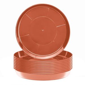 Garronda Soucoupes pour Pots Horticulture Ronds GD-0026 (10 pi&egrave;ces Terracota, ⌀ 30cm H=4,5cm)