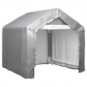 VidaXL Tente de rangement Gris 180x180 cm Acier galvanisé