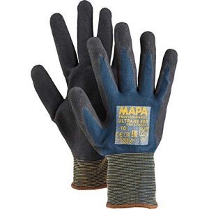 Mapa Professional Ultrane prise en main et Proof Gants Taille 7 %u2013 Large, Bleu foncé/noir (lot de 2)