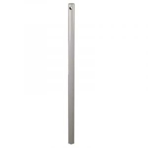 Cîme Tringle pour manivelle de volet roulant d. 12 mm en acier revêtu polyester blanc, l. 1200 mm