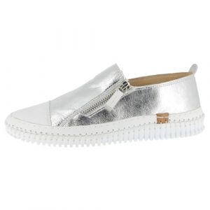 Andrea Conti Femme Damen Low Top Sneaker Basket, argent&eacute;, 37 EU