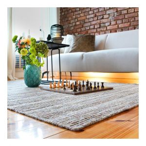 Deladeco Tapis en laine plat moderne rectangle Knit 160x230 Multicolore