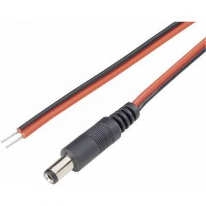 Bkl electronic Câble de connexion basse tension 072085 DC mâle ext 3.5 mm int 1.3 mm vers câble extrémités ouvertes 1 p