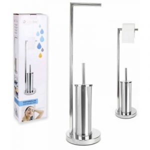 Dérouleur papier toilette avec pot à balai Confortime