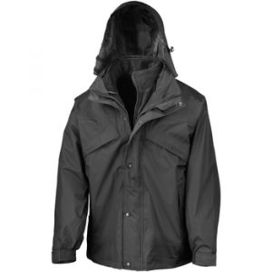 Result Veste imperm&eacute;able coupe-vent 3 en 1 - Homme (2XL) (Noir) - UTBC930