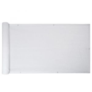 Brise vue jardin balcon en pehd 6 m blanc / 90x600cm