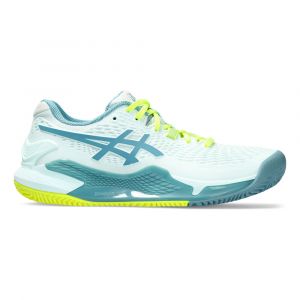 Image de Asics Gel-Resolution 9 Chaussure Terre Battue Femmes - Mint, Bleu Petrol