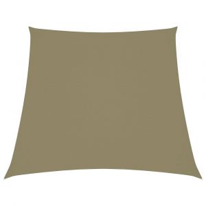 Image de Voile d'ombrage parasol tissu oxford trap&egrave;ze 3/4 x 3 m beige 02_0009760