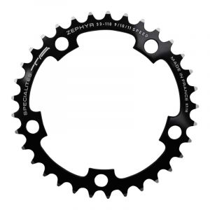 Plateau route 5bra 42dts d 110 compact interieur noir alu 7075 ta zephyr type shimano 9 10v
