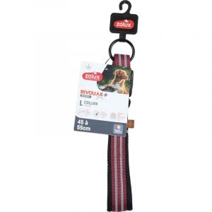 Zolux Collier Souple En Tissu Bivouak 45 À 55 Cm 20 Mm