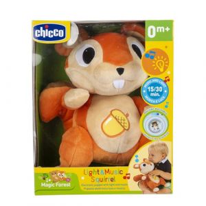 Chicco Ecureuil en peluche Sons et lumière