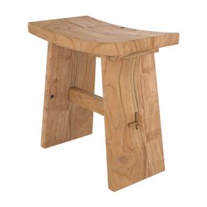 Rendez Vous Déco Tabouret Eka en bois clair - Marron Clair