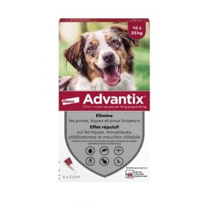 Image de Advantix Spot On Cani 0-25 Kg 4 pipette