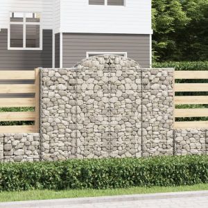 VidaXL Paniers &agrave; gabions arqu&eacute;s 6 pcs 200x30x160/180 cm Fer galvanis&eacute; n/a
