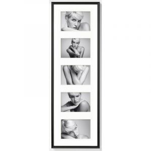 AC-Déco Cadre photo en plastique multi vues - Walther Galeria - 5 vues - 73 x 24 cm - Noir - Livraison gratuite - Noir